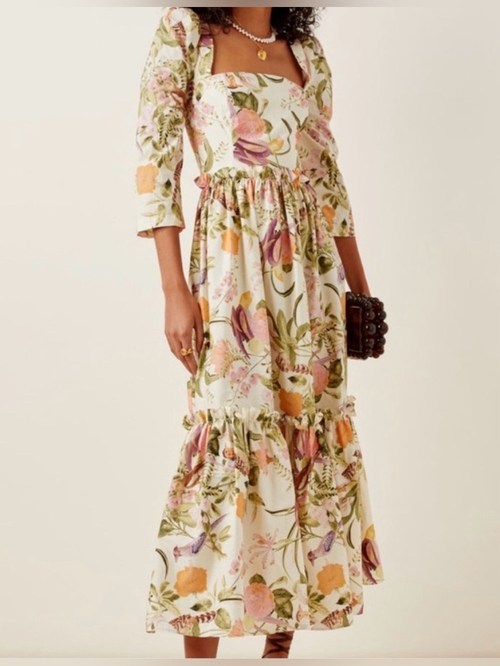 Cara Cara Blue Hill Midi Dress in Tisbury Floral - Picture 10 of 14